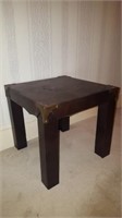 Small Leather End Table