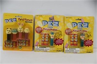 PEZ Party Favors and 2 PEZ Candy Keychains