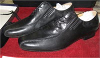 Mens Werner Kern Leather Black Dress Shoes Size 12