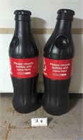 (2) 58" Can/Bottle Recycling Bins