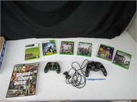 XBOX 360,ONE,CONTROLLERS & G.T.A. IV GAME BOOK