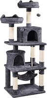 62.2in Cat Tree Tower with Platform & Hammock