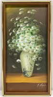 Original Daisies in Vase Oil Painting, Signed