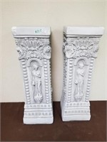 Two decorative pillars