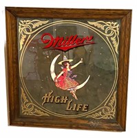 Vintage Miller Beer Mirror