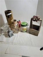 Lot of vases, canister jar, ect.