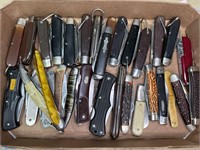 30+ POCKET KNIVES - CAMILLUS, SCHRADE, BARLOW +