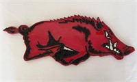 Arkansas Razorback Sign Mixed Media Art Wood w/