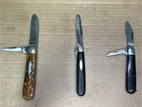 (3) CATTARAUGUS CUTLERY CO PEN KNIVES