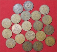 (20) Great Britain Large Cents