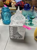 HERSHEY KISSES LIDDED DISH