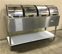 Stainless Steel 4 Tray Food Warmer Table