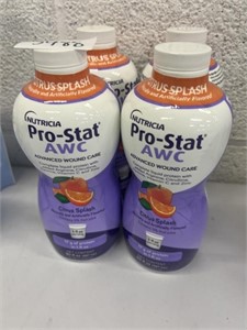 Lot of (4) Bottles of Nutricia Pro-Stat AWC
