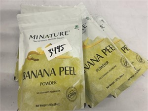 Lot of (4) bags of MiNature Banana Peel Powder