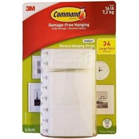 Command Indoor Picture Hanging Strips  68 pcs
