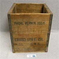 Wooden Crate - Carbo Bott. Co.
