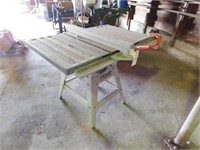 Ridgid model TS2412, 10" table saw, needs work