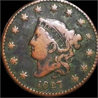 1827 Coronet Head Large Cent NICELY CIRCULATED
