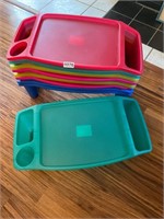 9- plastic food trays