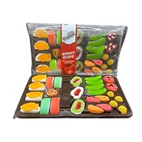 2024 febRaindrops Gummy Candy Sushi Bento Box with