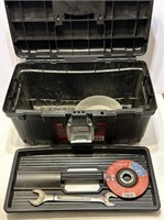 Tool box with wrench