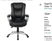 TygerClaw High Back Leather Office Chair