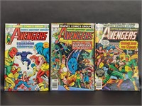 Marvel Avengers 167, 141 & 158 Comics