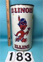 Illinois Illini waste can 19"