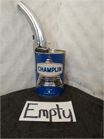 Vintage Champlin ATF 1qt Metal can w/ pour spout