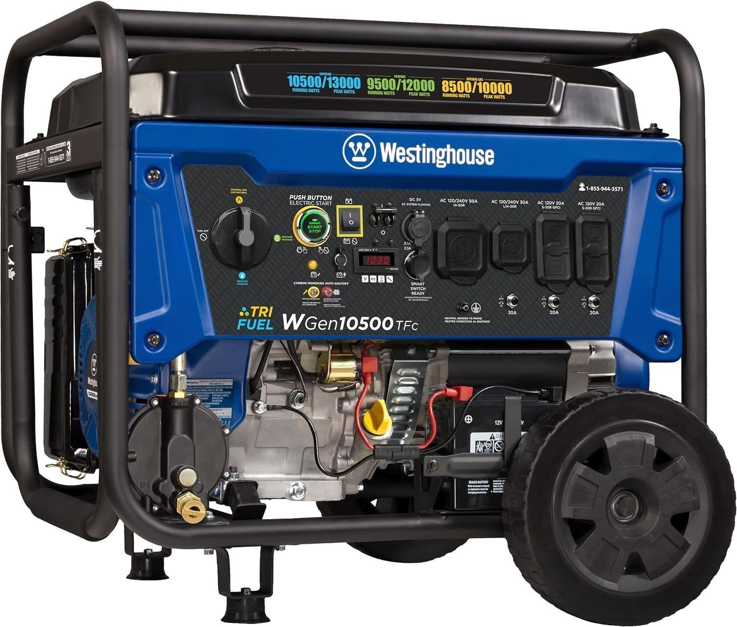 Westinghouse 13000 Watt Generator, WGen10500TFc