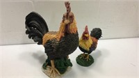 Two Decorative Roosters K16A