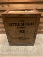 THE LITTLE GENERAL RADIO WOOD CRATE
