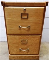 Wooden 2-Drawer File Cabinet