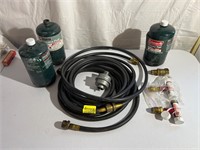 Propane, bottles, and hoses