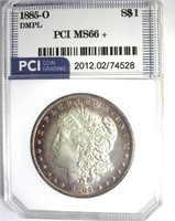 1885-O Morgan MS66+ DMPL LISTS $5250