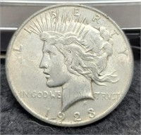 1923-D Peace Silver Dollar XF