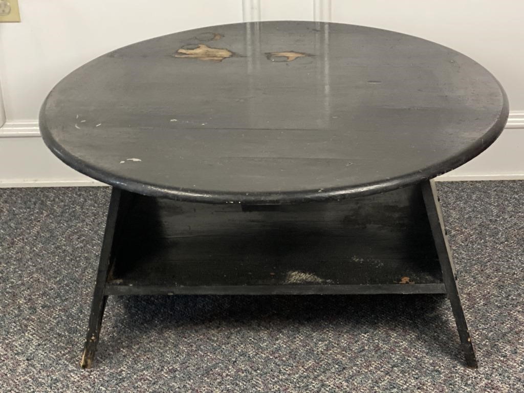 Handmade Round Child's craft table, in need of