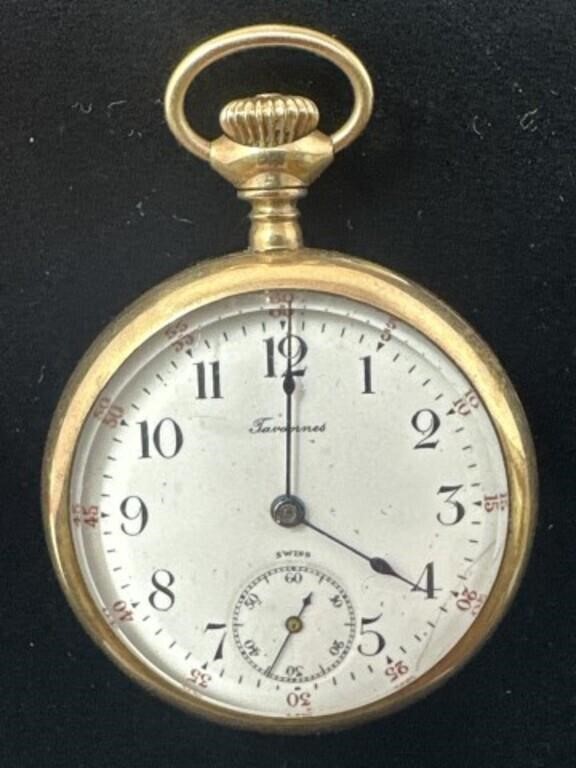 Tavannes Swiss 7 Jewel Pocket Watch (needs work)