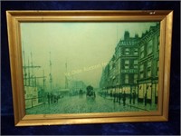 Print on Board "Liverpool Quay by Moonlight"