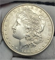 1885 Morgan Silver Dollar MS63+