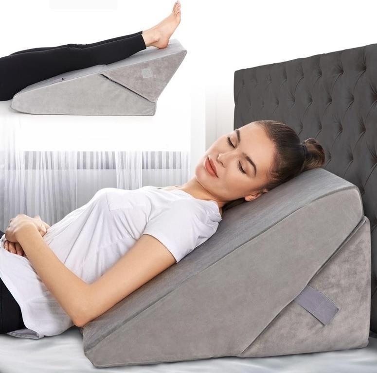 Adjustable Bed Wedge Pillow for Sleeping - 7 in 1