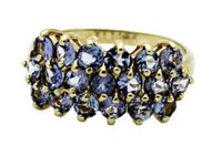 10kt Gold 3.00 ct Tanzanite Anniversary Ring