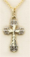 14kt Gold Cross Pendant