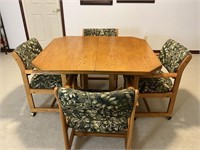 Table and padded chair set