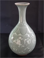 Signed Asian pottery  vase