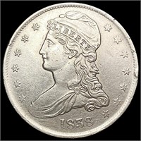 1838 Capped Bust Half Dollar CLOSELY UNCIRCULATED