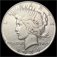 1934 Silver Peace Dollar CLOSELY UNCIRCULATED