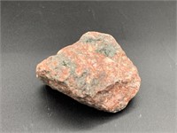 Lovely specimen of red granite, (feldspar) 3"