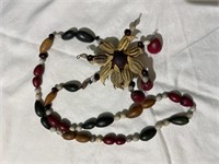 Vintage Wooden& Seed Pod Handmade Necklace