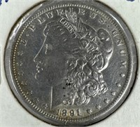 1891-O Silver Morgan Dollar